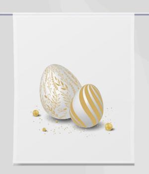 Ostern-moderna Xtra gold, Scheibenhänger eckig